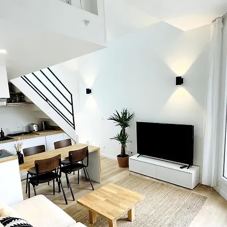 Duplex Loft Industrial, Flea Market St Ouen, Quiet Apartamento
